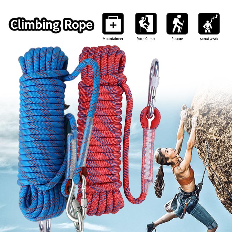 ภาพหน้าปกสินค้าเชือกพาราคอร์ด สำหรับปีนเขา Climbing rope ทำกิจกรรมกลางแจ้ง เชือกโรยตัว อุปกรณ์ปีนเขา เชือกอเนกประสงค์ ผูกผ้าใบฟลายชีท จากร้าน komi_home บน Shopee
