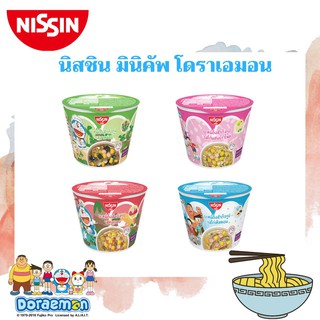 สินค้า 🔥ยกแพ็ค นิสชิน มินิ คัพ โดเรม่อน 40 กรัม x 6 ถ้วย บะหมี่กึ่งสำเร็จรูป NISSIN (มีให้เลือก)