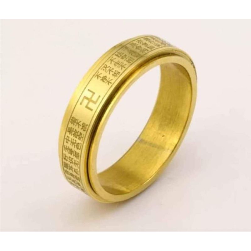 แหวนพระสูตรเสริมโชคลาภเงินทองของแท้เข้าพิธีแล้วจากวัดที่ศักดิ์สิทธิ์ที่สุดในทิเบต-ฟรีกำยานจุดบูชาเทพแห่งทรัพย์kuedee-s