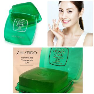 สบู่น้ำผึ้ง...Shiseido Honey Cake Translucent Soap 
ขนาด 100g