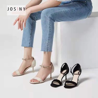 JOSINY  รองเท้าผู้หญิง รองเท้าส้นสูง รองเท้าแตะ รองเท้าส้นสูงผู้หญิง รองเท้าส้นเข็ม รองเท้าส้นเข็ม รองเท้าส้นสูงแฟชั่น
