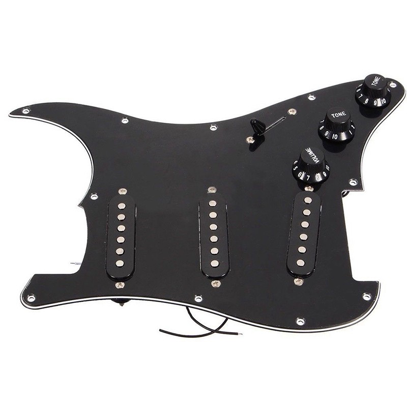 ชุดปิ๊กอัพกีต้าร์ไฟฟ้า-loaded-pickguard-สําหรับ-fender-strat