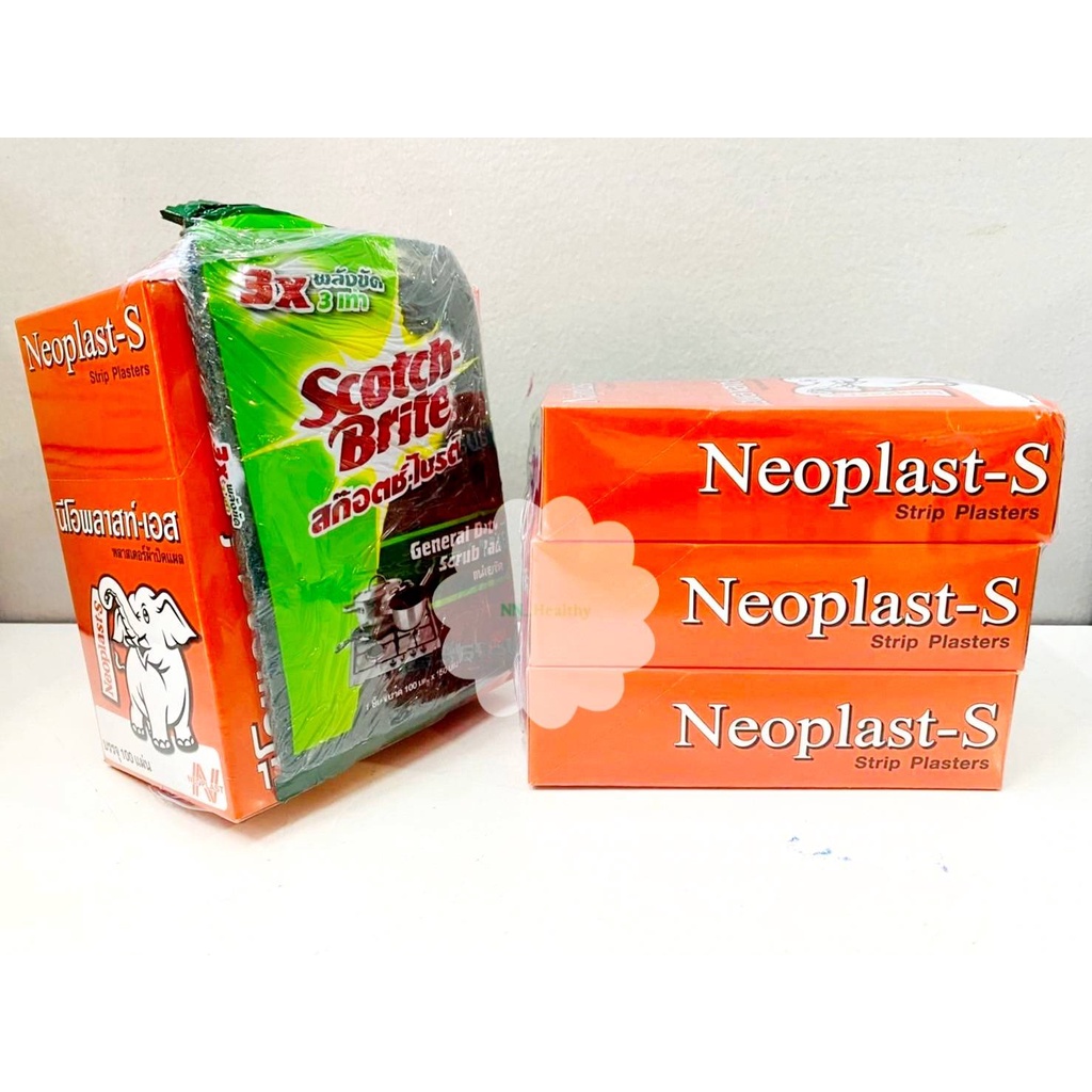 neoplast-s-นีโอพลาส-เอส-พลาสเตอร์ยา-ปิดบาดแผล-100-ชิ้น