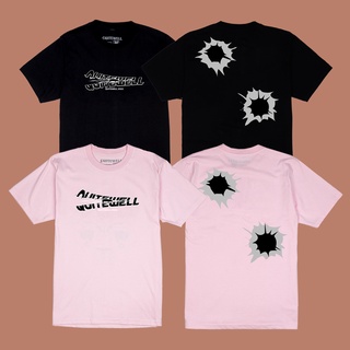 [2023] BULLET HOLE เสื้อยืดสีดำ ชมพู เสื้อเชิ้ตสำหรับผู้ชาย และผู้หญิง