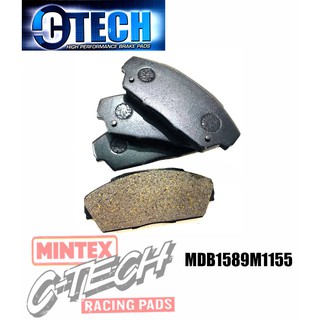 MINTEX C-Tech ผ้าเบรคเกรด Hi Performance ซี่รีย์ M1155 คู่หน้า ฮอนด้า HONDA Prelude 2.0i 16v ABS ปี 1987-1990