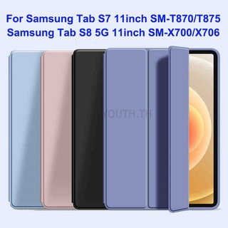 ใหม่ เคสโทรศัพท์หนัง PU นิ่ม ฝาพับ กันกระแทก พร้อมช่องใส่บัตร ขาตั้งวาง สําหรับ Samsung Galaxy Tab S9 2023 S8 11 นิ้ว SM-X700 SM-X706 S9 FE 10.9 S7 SM-T870 T875