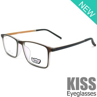 Korea แว่นตาแฟชั่น รุ่น KISS DS 9028 C-13 วัสดุ Plastic เบาและยืดหยุนได้(สำหรับตัดเลนส์)