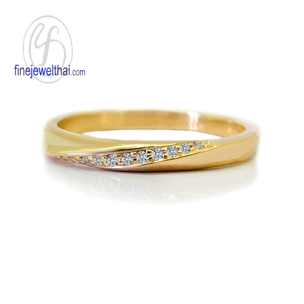finejewelthai-แหวนเงินแท้-ชุบทอง-แหวนเพชร-แหวนหมั้น-แหวนแต่งงาน-r1341cz-g