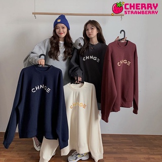 เสื้อแขนยาว Over Size ใส่ได้ทั้งชายและหญิง เสื้อกันหนาวกันแดด ใส่ได้ทุกเพศทุกวัย เสื้อแขนยาวแบบสวมคอกลม ใส่สบาย