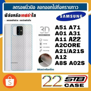 ฟิล์มหลัง เคฟล่า Samsung A01 A03S A31 A51 A71 A11 A21 A21S A12 A02S A02 A22 A32 A42 A52 A72 A8S A03 A13 A23 A33 A53 A73