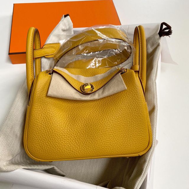 พร้อมส่ง-new-hermes-mini-lindy-jaune-amber-clemence-ghw-stamp-y