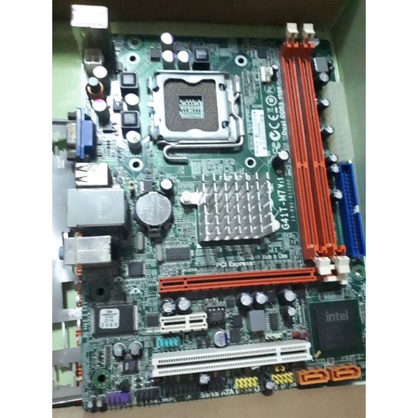 mainboard SOCKET 775, DDR3,ECS G41T-M7 V1.0 +ฝาหลัง | Shopee Thailand