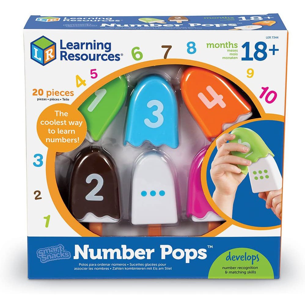 Learning Resources, Number Pop เสริมพัฒนาการตัวเลข 1-10 และฝึกการจับคู่ ...