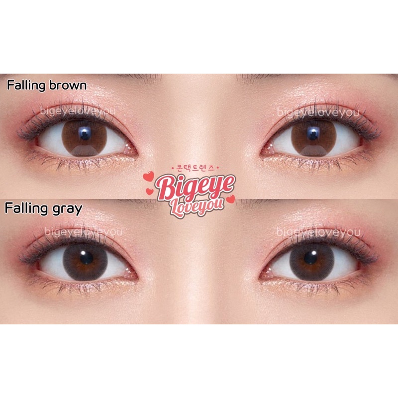 คอนแทคเลนส์-falling-brown-gray-sweety-soft-ขนาดมินิ-ขายดี-สุดฮิตจากเกาหลี