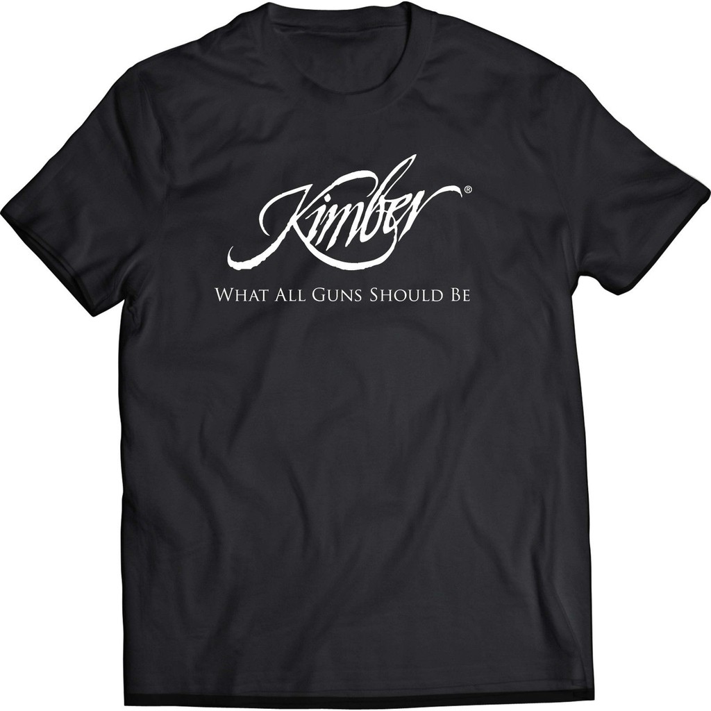 เสื้อยืดพิมพ์ลายโลโก้-kimber-firearms-สำหรับผู้ชาย