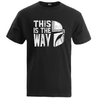 เสื้อยืดแขนสั้นผ้าฝ้ายพิมพ์ลาย this is the way mandalorian yoda สําหรับผู้ชาย