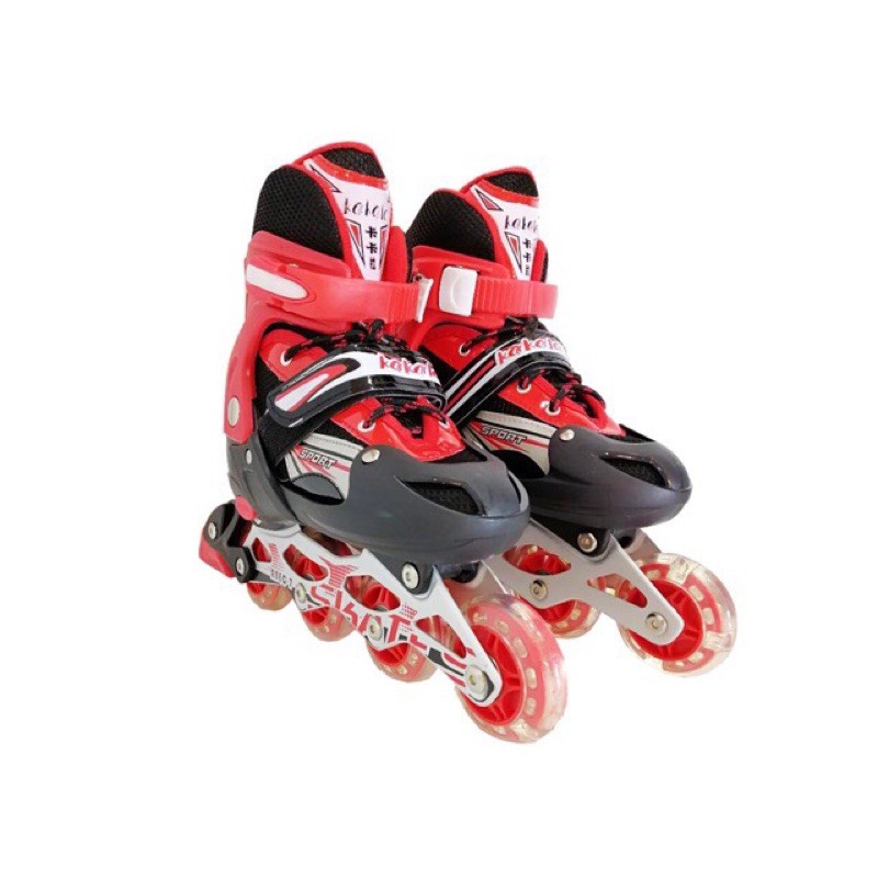 ภาพสินค้ารองเท้าสเก็ต รองเท้าโรลเลอร์สเก็ต Roller Skates PVC 1คู่ จากร้าน ltmthailand บน Shopee ภาพที่ 2