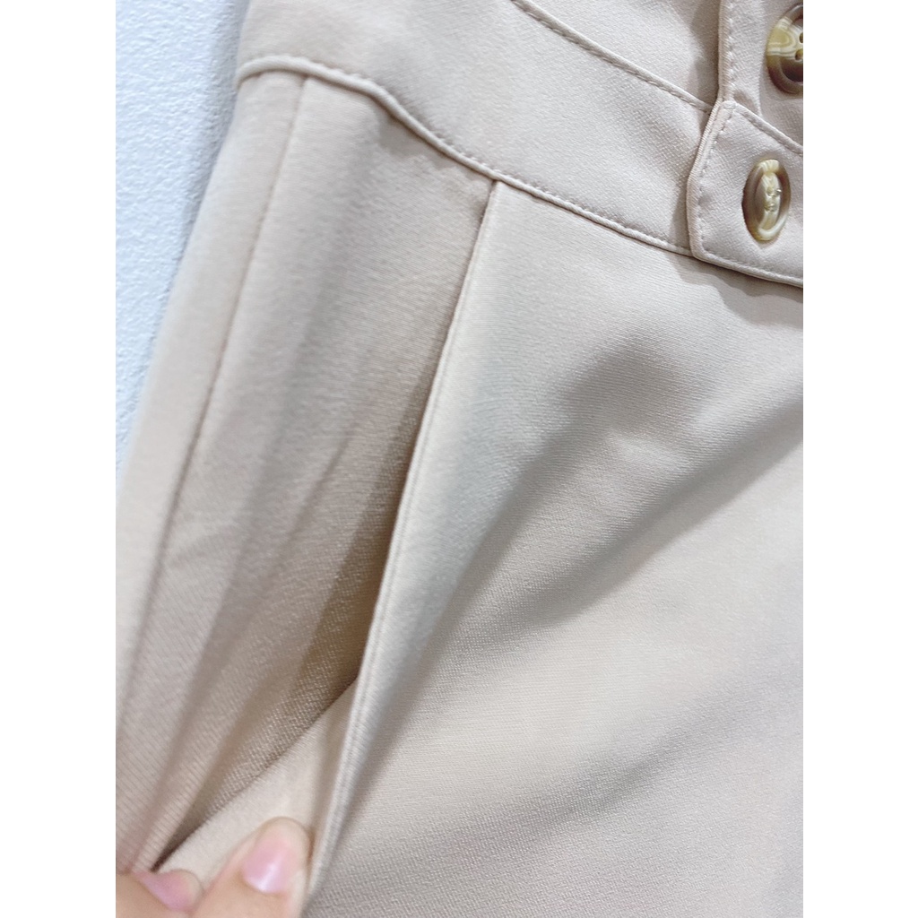 กางเกงขายาว-สีครีม-มือหนึ่งป้ายห้อย-joobs-studio-size-m