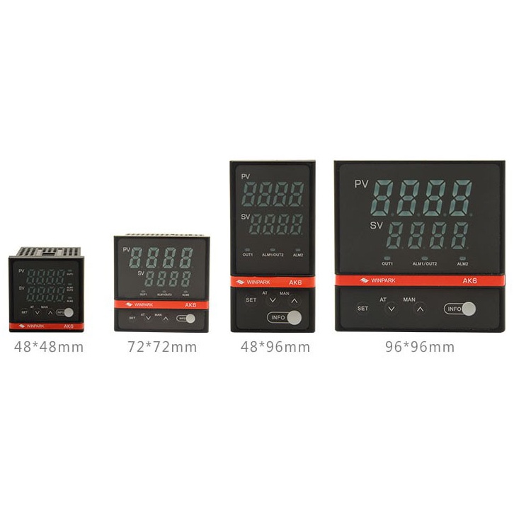 AK6อัจฉริยะจอแสดงผลดิจิตอลควบคุมอุณหภูมิ PID ปรับอุณหภูมิปรับได้220v ...