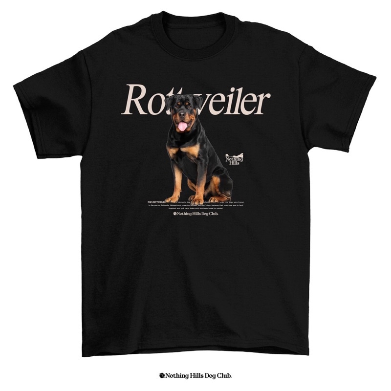 เสื้อยืดลาย-rottweiler-ร็อตไวเลอร์-classic-cotton-unisex-by-nothing-hills-ใหม่