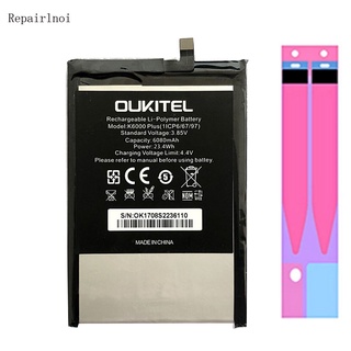 Mobile 3.8V 6080mAh 100% Original Battery For Oukitel K6000 Plus Li-Polymer Batteries Smart Phone