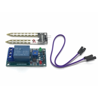 Soil Moisture Sensor + Relay โมดูลวัดความชื้นในดินพร้อมรีเลย์ควบคุม สต็อกไทยส่งไว