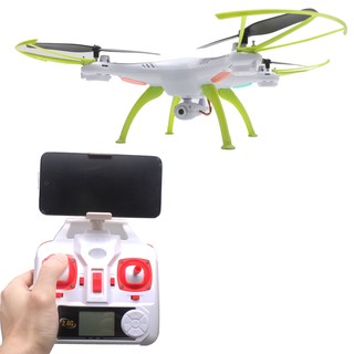 Syma X 5 Hw 2 . 4 G Wifi Fpv ควอดคอปเตอร์วิทยุบังคับ Led 0 . 3 Mp Hdกล้อง