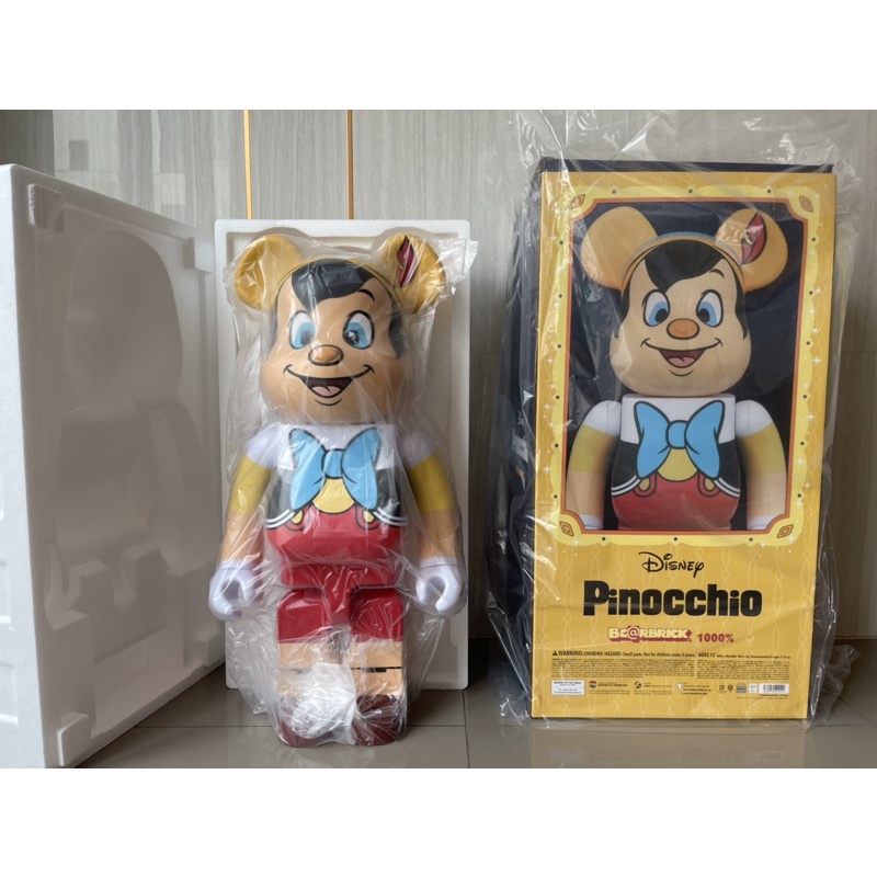 Bearbrick Be@rbrick 1000% Pinocchio ใหม่แท้ (แกะเช็ค Bearbrick Be@rbrick 1000% Pinocchio ใหม่แท้ (แกะเช็ค