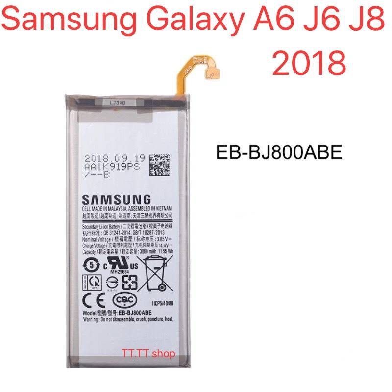 แบตเตอรี่-แท้-samsung-galaxy-a6-2018-j6-2018-j8-2018-a600-2018-j600-2018-j800-2018-eb-bj800abe-3000mah