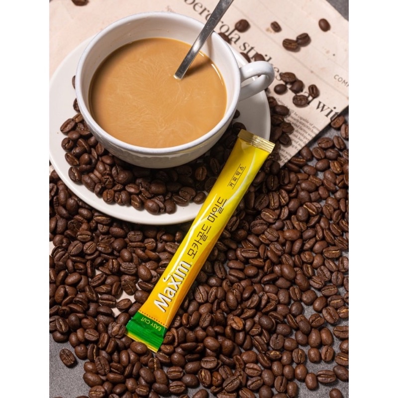 พร้อมส่ง-กาแฟเกาหลี-maxim-กาแฟยอดฮิตของคนเกาหลี-นำเข้าจากเกาหลีแท้