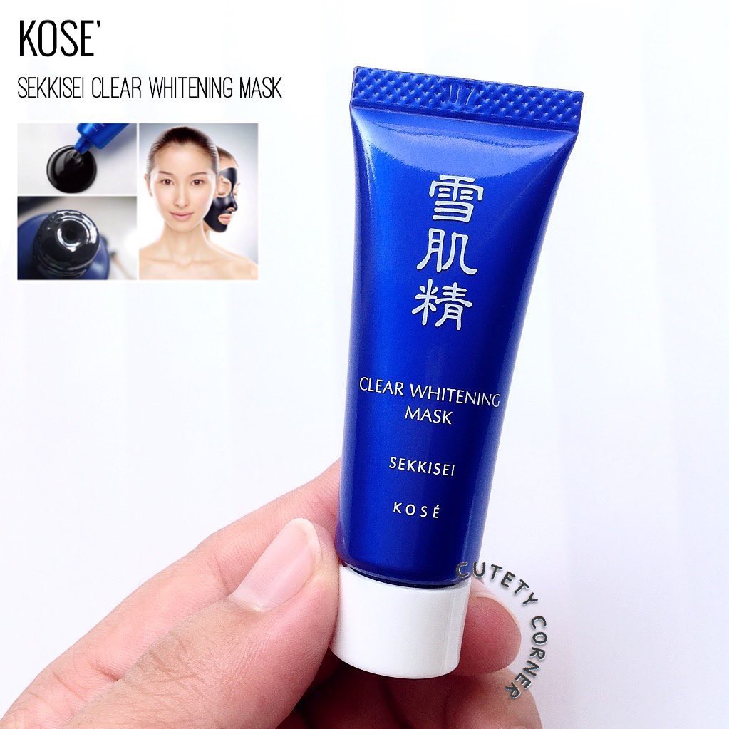 kose-sekkisei-clear-whitening-mask-มาสก์ดำโคเซ่