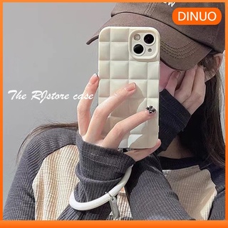 Dinuo- เคสโทรศัพท์มือถือนิ่ม ลายมิลค์กี้ไวท์ พร้อมแหวนนิ้ว พรีเมี่ยม สําหรับ Apple iphone 14 13Promax 7 8p xs xr 11 12