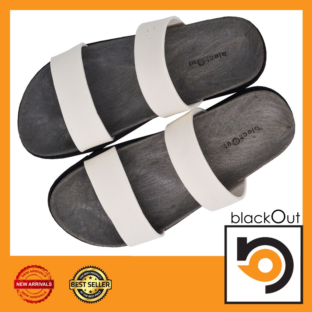 blackout-comfy-รองเท้าแตะ-รองเท้ายางกันลื่น-พื้นเทา