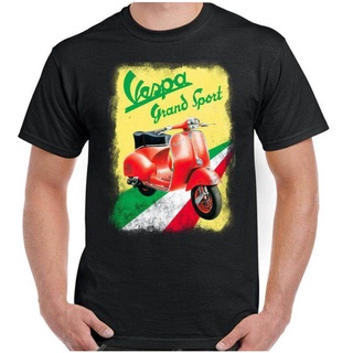 Wanyg เสื้อยืด พิมพ์ลายรถมอเตอร์ไซด์ Vespa สไตล์คลาสิก สําหรับผู้ชาย ของขวัญวันเกิด วันพ่อสามารถปรับแต่งได้