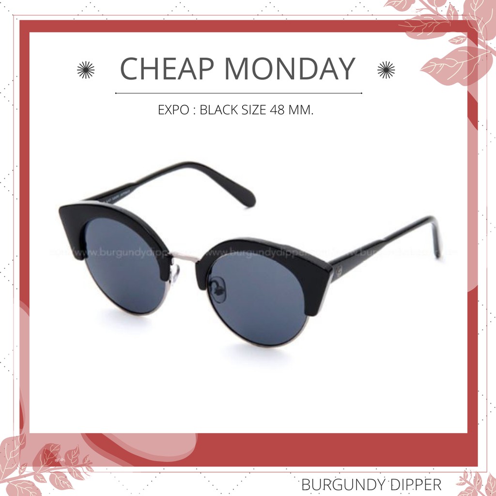 แว่นกันแดด-cheap-monday-expo-black-size-48-mm