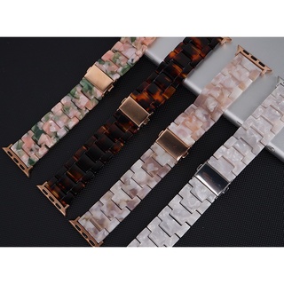 ภาพขนาดย่อของสินค้าสายเรซินใสสายนาฬิกาสำหรับ Watch iWatch Series 6 1 2 3 4 5 SE 38mm 40mm 42mm 44mm Series 7 41mm 45mm