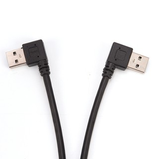 [bigdeals365] สายเคเบิลอะแดปเตอร์ USB 3.0 มุม 90 องศา ตัวผู้ เป็นตัวเมีย