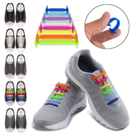 ภาพสินค้าเชือกรองเท้าซิลิโคน ไม่ต้องผูก 13 สีสดใส จากร้าน bunny_kids_shop บน Shopee ภาพที่ 4