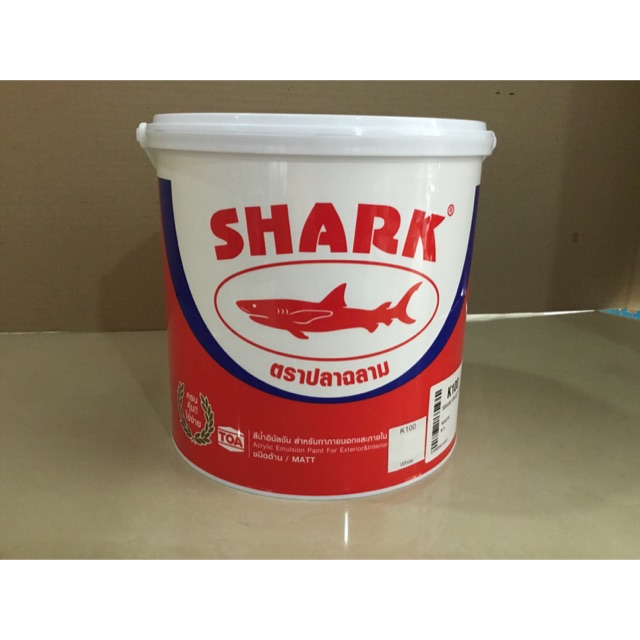 shark-สีน้ำอะครีลิค-ตราปลาฉลาม-3-6ลิตร-ภายนอก