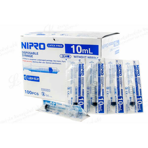 Syringe Nipro ไซริงค์ นิโปร ขนาด 10 ml 100 อัน ยกกล่อง Shopee Thailand