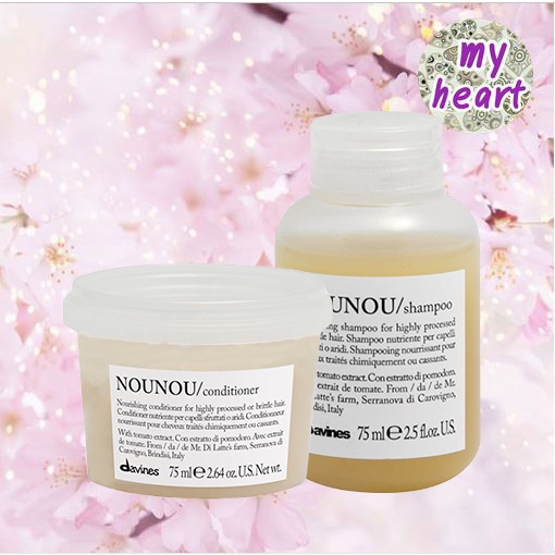 Davines Nounou Shampoo/Conditioner/Hair Mask 75 ml แชมพูและทรีทเม้นท์