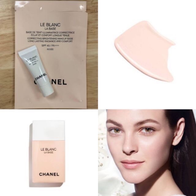 CHANEL Le blanc la base เมคอัพเบสเพื่อผิวสว่างกระจ่างใส SPF 40/PA +++ เฉด  Rosee ขนาด 2.5g