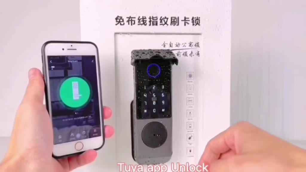 intelligent-lock-tuya-waterproof-ล็อคประตูอัจฉริยะ-กันน้ำ-fingerprint-password-card-key-app-สแกนนิ้วมือ-รหัส-กุญแจ-แอพ