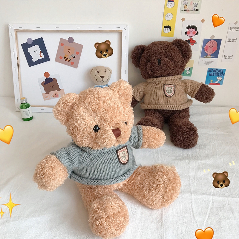 ภาพหน้าปกสินค้าTeddy Bear Plush Toy Lovely Doll Children Birthday Gifts