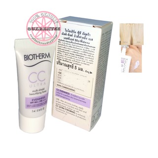 แท้ป้ายไทย เบสม่วง BIOTHERM CC Ultra Multi-Shield Beautifying Base SPF50+/PA+++ 5mL #EVENNESS