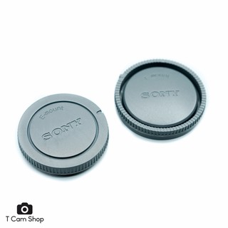 สินค้า ฝาปิดบอดี้ + ฝาปิดหลังเลน์ สำหรับกล้อง Sony e-mount Lens Cap + Body Cap