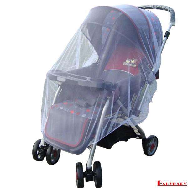 fy-new-1x-whtie-stroller-pushchair-mosquito-insect-protector-pram-hood-type-bed-net-mesh-buggy-cover