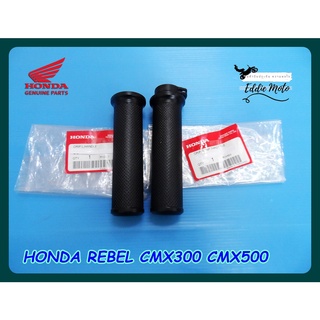 HANDLE GRIP "BLACK" with THROTTLE "GENUINE PARTS" for HONDA REBEL CMX300 CMX500 // ปลอกแฮนด์ "สีดำ" พร้อมไส้เร่ง ของแท้