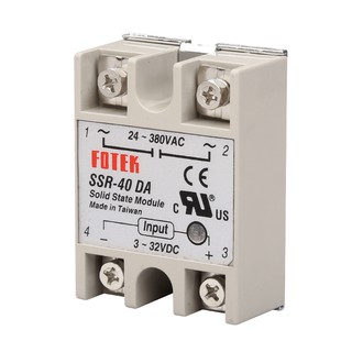 รีเลย์ Ssr - 40 Da 10a 25a 40a Actually 3-32 V Dc To 24-380 V Ac Ssr 40da