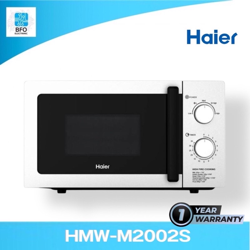 ภาพสินค้าHAIER ไมโครเวฟ 20 ลิตร รุ่น HMW-M2001W-สีขาว(700 วัตต์) รับประกันศูนย์ จากร้าน bfo_electronic บน Shopee ภาพที่ 1